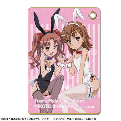 『とある魔術の禁書目録III』レザーパスケース デザイン03(御坂美琴&白井黒子)【202503再販】